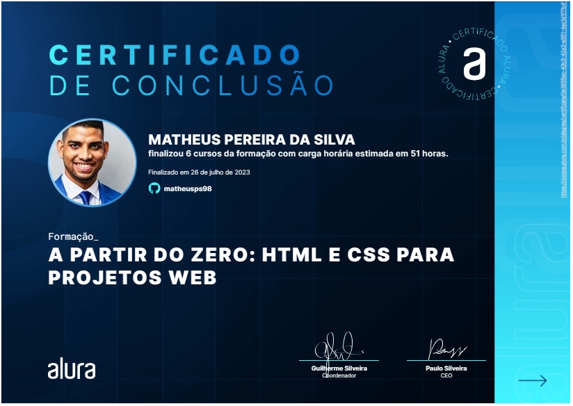 certificado de html